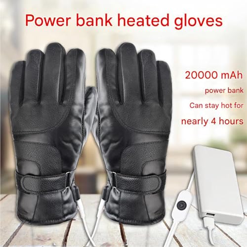 Guantes para usar el móvil en invierno con calefacción USB integrada 4