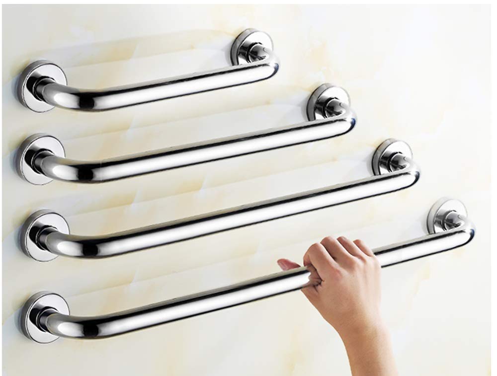 Barra de Agarre para Baño, Apoyabrazos del Cuarto de Baño,Barras de apoyo Manija Soporte de seguridad Pasamanos, Barra de apoyo para baño, Barra de apoyo plateada de 27 pulgadas, Pasamanos p