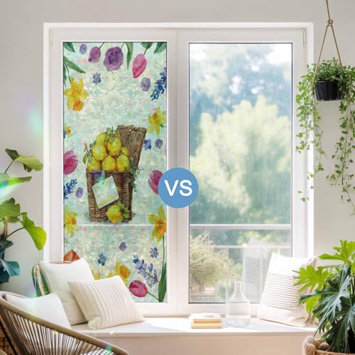 Película decorativa de privacidad para ventana 17.7" x 39.3" miniatura 4