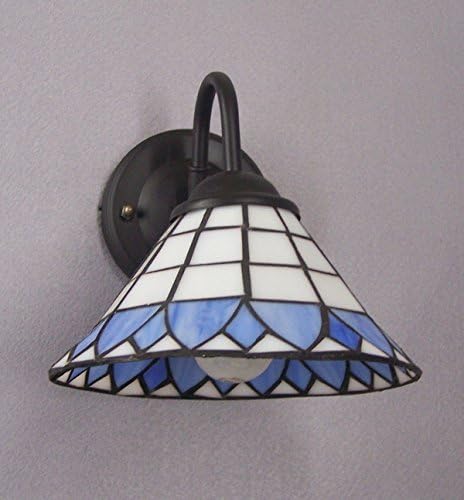 Kiven Vintage Wall Light Glass Shade e26 Base Plug in ul Listed 6 Foot Black Cord(BD0436)