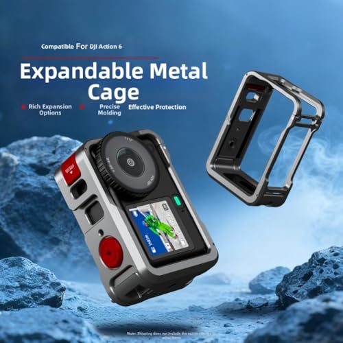 Cadre caméra DJI Osmo Action 6 boîtier métal antichoc premium