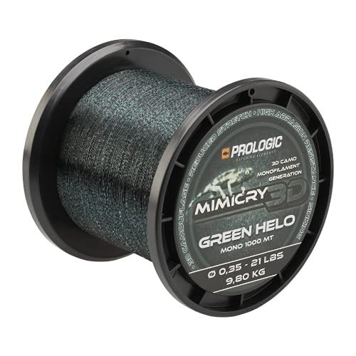 Prologic Mimicry Green Helo 1000m grün - Karpfenschnur zum Angeln auf Karpfen, Angelschnur zum Karpfenangeln, Monofile…