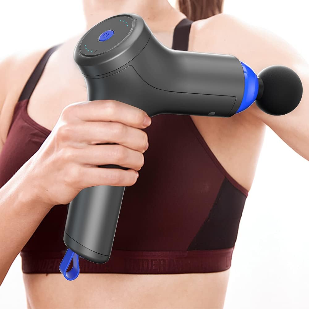 Massage Gun Deep Tissue Percussion Muscle Massager for Pain Relief, Back Massager Gun for Athletes with 8 Massage Heads & 4 Speeds : Health & Household