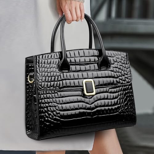 Eslcorri Women Top-Handle Tote Bags Fashion Satchel Handbag PU Leather Shoulder Hobo Purse Crossbody Pocketbook2