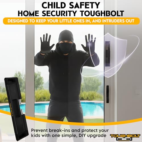 TOUGHBOLT Sliding Door Lock, Double Deadbolt Security, Child Safety, Black by TOUGHBOLT - Image 5