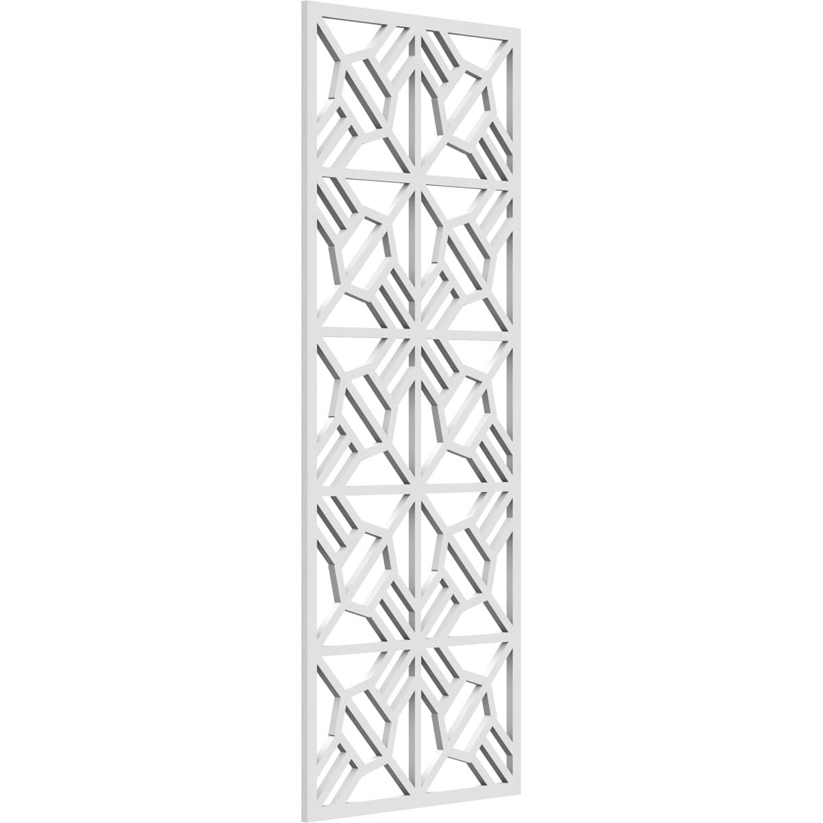 13 3/8"W x 34 3/8"H x 3/8"T Auburn Decorative Fretwork Wall Panels in Architectural Grade PVC