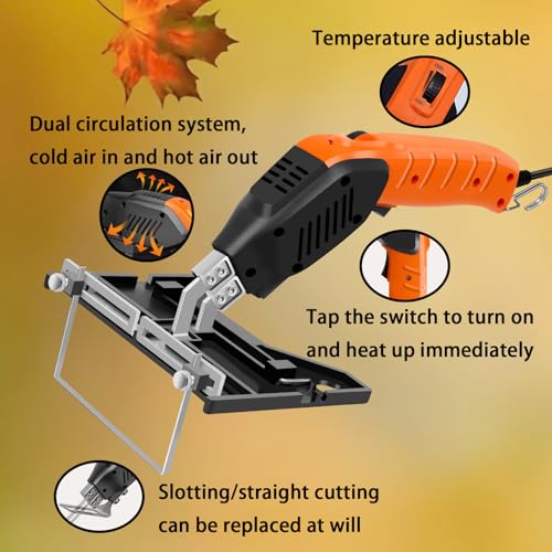 Air Cooled, Electric Hot Knife - Foam Cutting Tool with Blades & Accessories Use Foam Cutter for Engraving and DIY Handmade