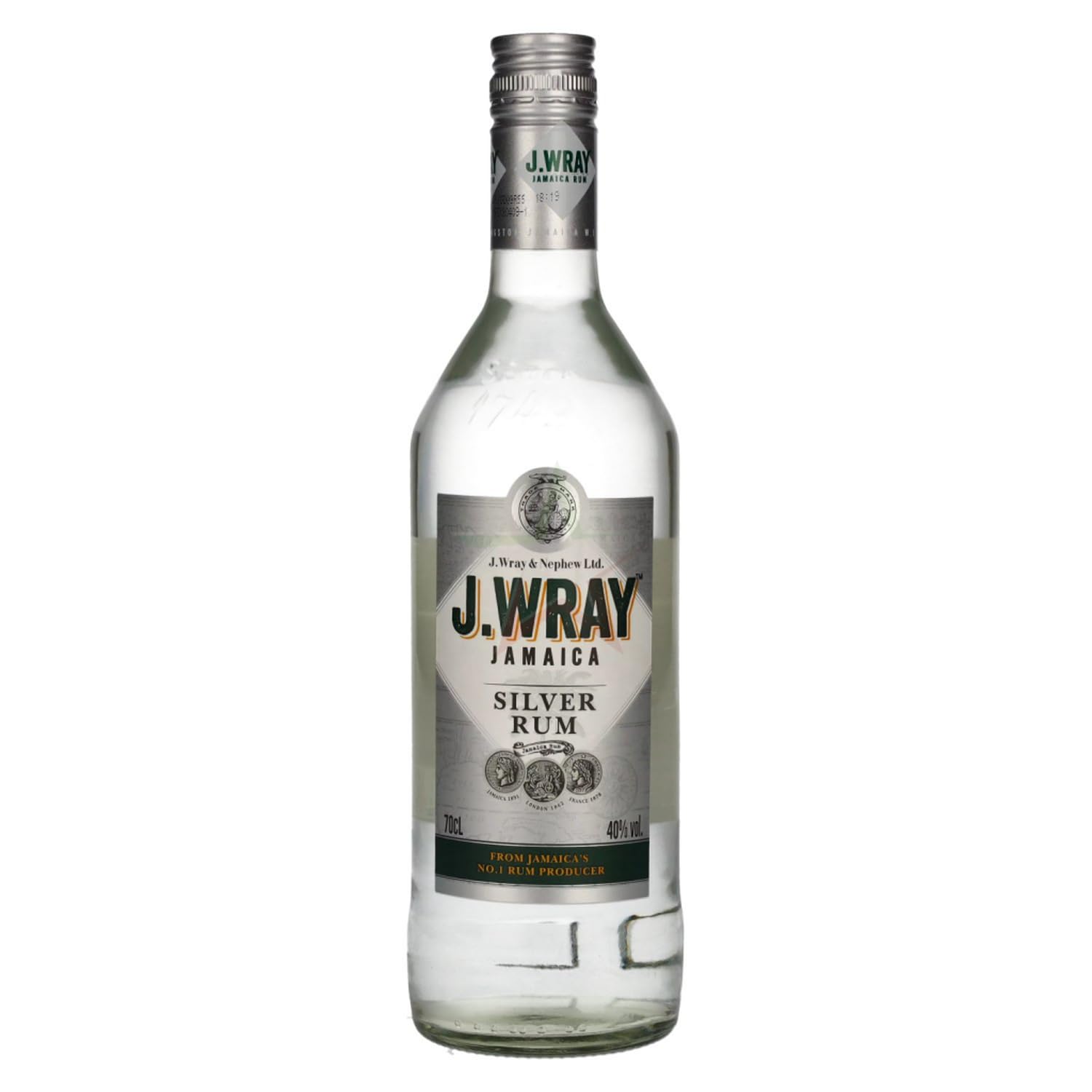 J.Wray Silver Jamaica Rum 40,00% 0,70 Liter