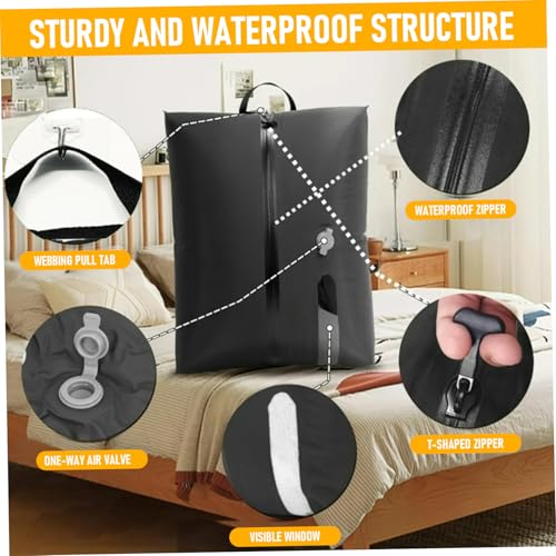 Bolsas de vacío para ropa impermeables de 17 l con cremallera hermética 3