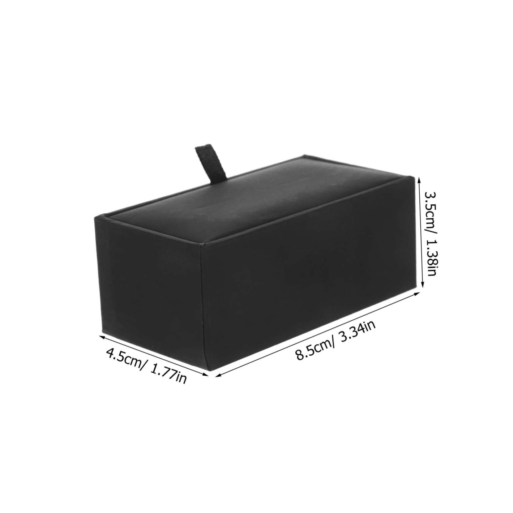 Amazon｜DOITOOL レザーカフスボタンボックス 小型収納ケース 黒レザー