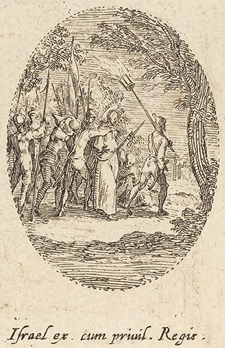 Toile murale abstraite Le Christ portant la croix de Jacques Callot 60x90cm pour salon