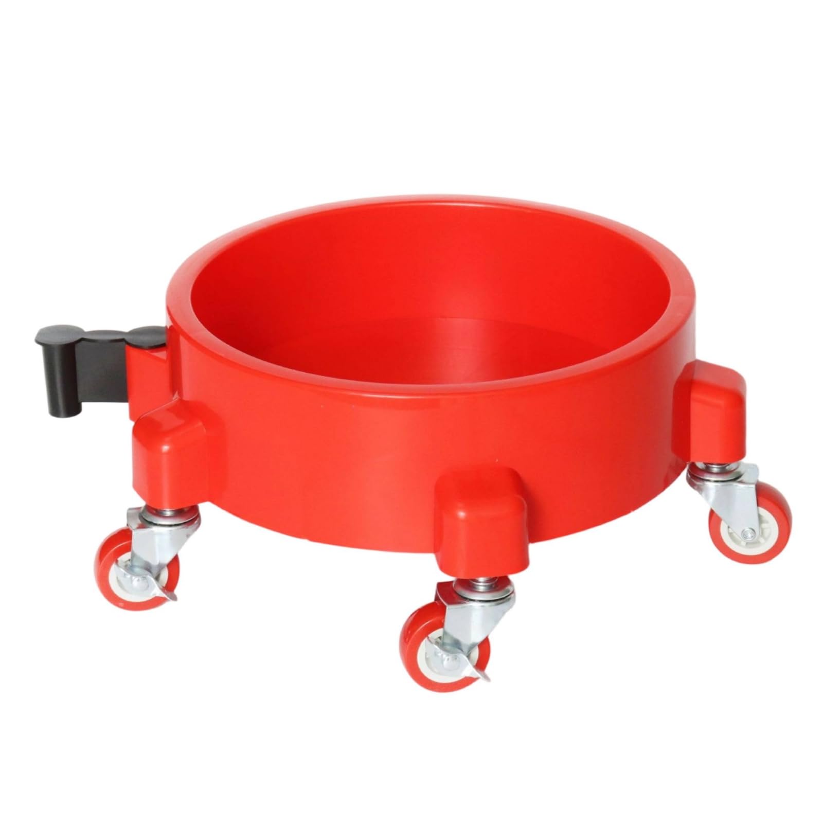 Sottovaso con Ruote Girevole Carrello Portavasi Robusto Portavaso con Ruote per Terrazzo, Casa, Rosso