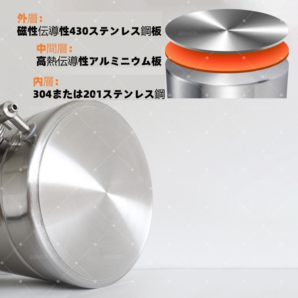 Amazon｜AOUCN30L ステンレス製ビール醸造タンク、発酵タンク、温度計