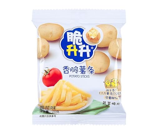 香脆薯条薯片 蜂蜜黄油味番茄味 中?名物 ?公室休?小零食 小包装20g/袋クリスピーフライドポテトチップス ハニーバター味 トマト味 オフィススナック 小分けパック (トマト味 20g,10袋)
