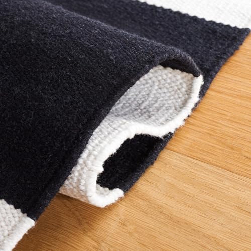 Tapete SAFAVIEH Montauk 8x10 Cotton Black/Ivory miniatura 5