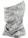 Fishmasks Single Layer Neck Gaiter - Lightweight, Fishing Protection From Sun, Wind And Moisture - Made In USA - UPF 50+ Moisture-Wicking Fabric - Stone