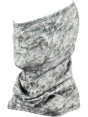 Fishmasks Single Layer Neck Gaiter - Lightweight, Fishing Protection From Sun, Wind And Moisture - Made In USA - UPF 50+ Moisture-Wicking Fabric - Stone