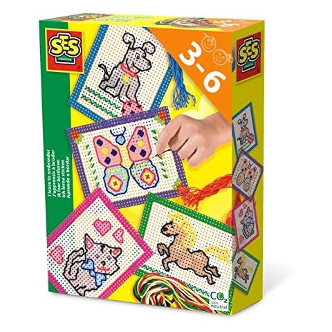 SES Creative- Aprendo a Bordar, para niños de 3 a 13 años Cover