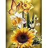 Sugamm 5D DIY Diamond Painting Vlinder volledige Diamant Schilderij zonnebloem Kit strassteentjes, borduurwerk foto’s…