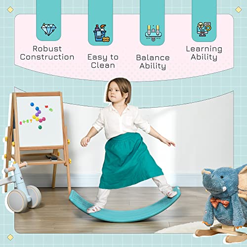 ZONEKIZ Balance Board Kids Wobble Board, Stepping Stone, Montessori Toy for Children, Nursery Toy, for Ages 3-6 Years, 82 x 27.5 x 19.5cm - Image 5