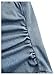 Floerns Women's Denim Ruched Sleeveless Tie Neck Backless Cropped Halter Tops Blue Small