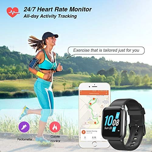 TOMSHOO Smartwatch, 1.3 Zoll Touchscreen Fitness Armbanduhr mit Blutdruck  Messgeräte, Fitness Tracker mit Pulsuhr, IP68 Wasserdicht mit Schrittzähler  Schlafmonitor für Damen Herren für Android iOS : Amazon.de: Sport \u0026 Freizeit