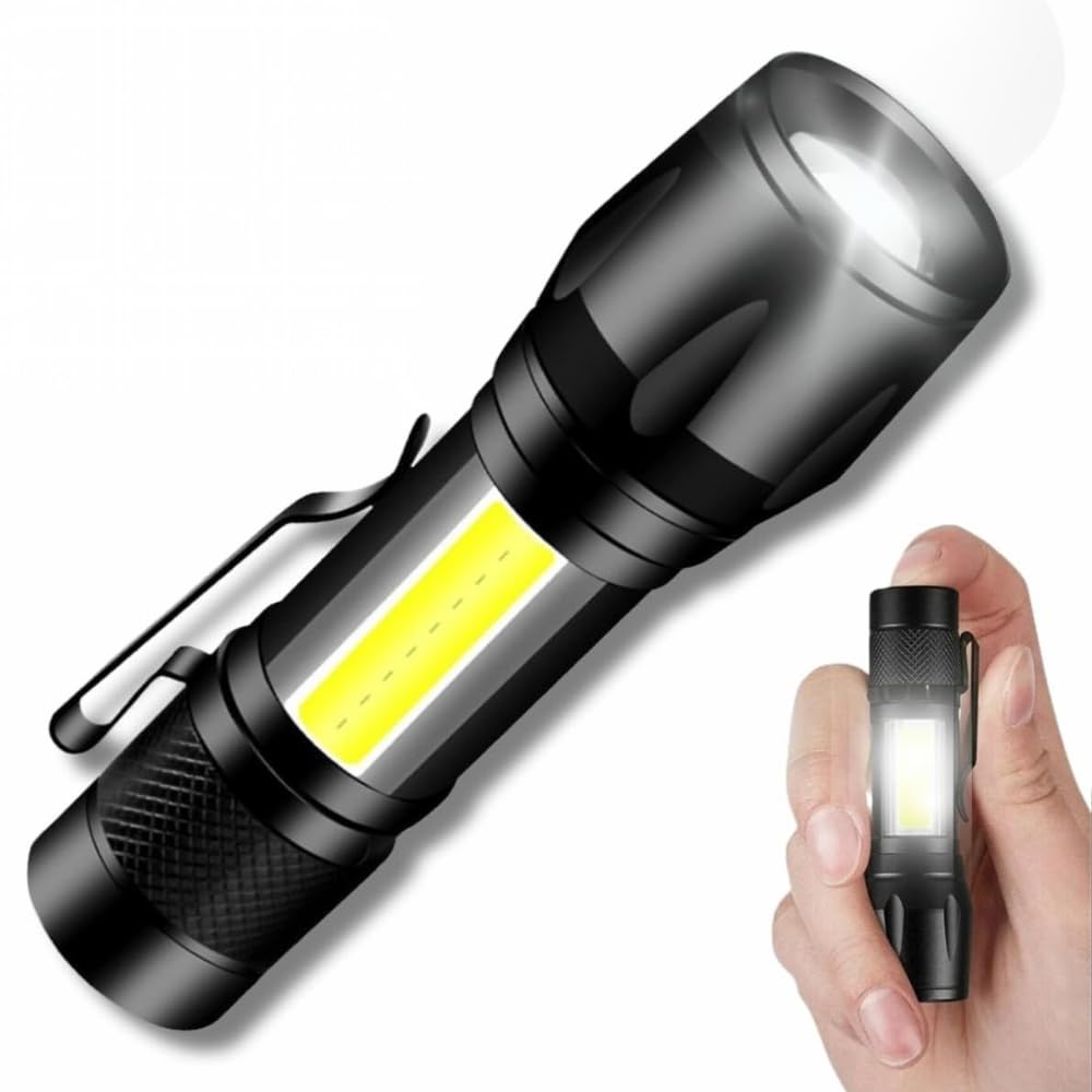 Drumstone (𝐒𝐩𝐞𝐜𝐢𝐚𝐥 𝟏𝟓 𝐘𝐞𝐚𝐫𝐬 𝐖𝐚𝐫𝐫𝐚𝐧𝐭𝐲 Mini USB Rechargeable LED Flashlight – Super Bright Torch with 4 Light Modes, Zoomable Focus, Waterproof Design, 6-Hour Runtime,-image-38