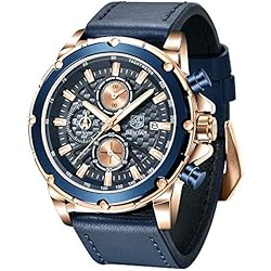 Ropa De Trabajo Beny BY BENYAR Reloj para Hombre Movimiento de Cuarzo Correa de Cuero y cronógrafo a Prueba de Agua Reloj Casual para Hombre de Negocios