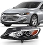 ACANII - For [Halogen Model Only] 2019-2022 Chevy Malibu Projector Headlight Headlamp Assembly Replacement Driver Side