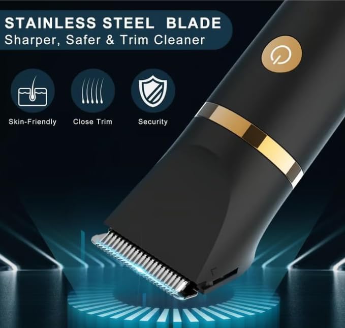 3 in 1 Electric Body Hair Trimmer for Men (Black)