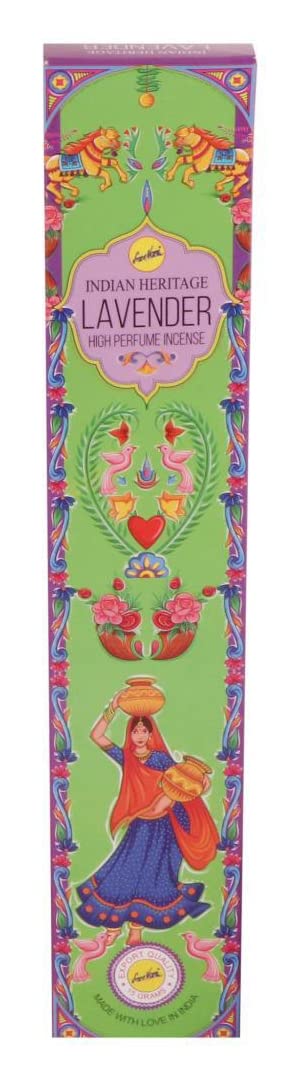 Sree Vani Lavender Indian Heritage High Perfume Incense Sticks (15G, 15 Sticks)