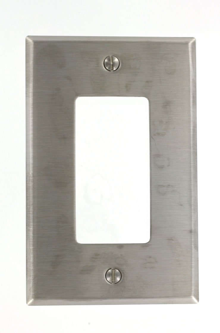Placa Leviton SSJ26-40 resistente a la corrosión en acero inoxidable para cocinas