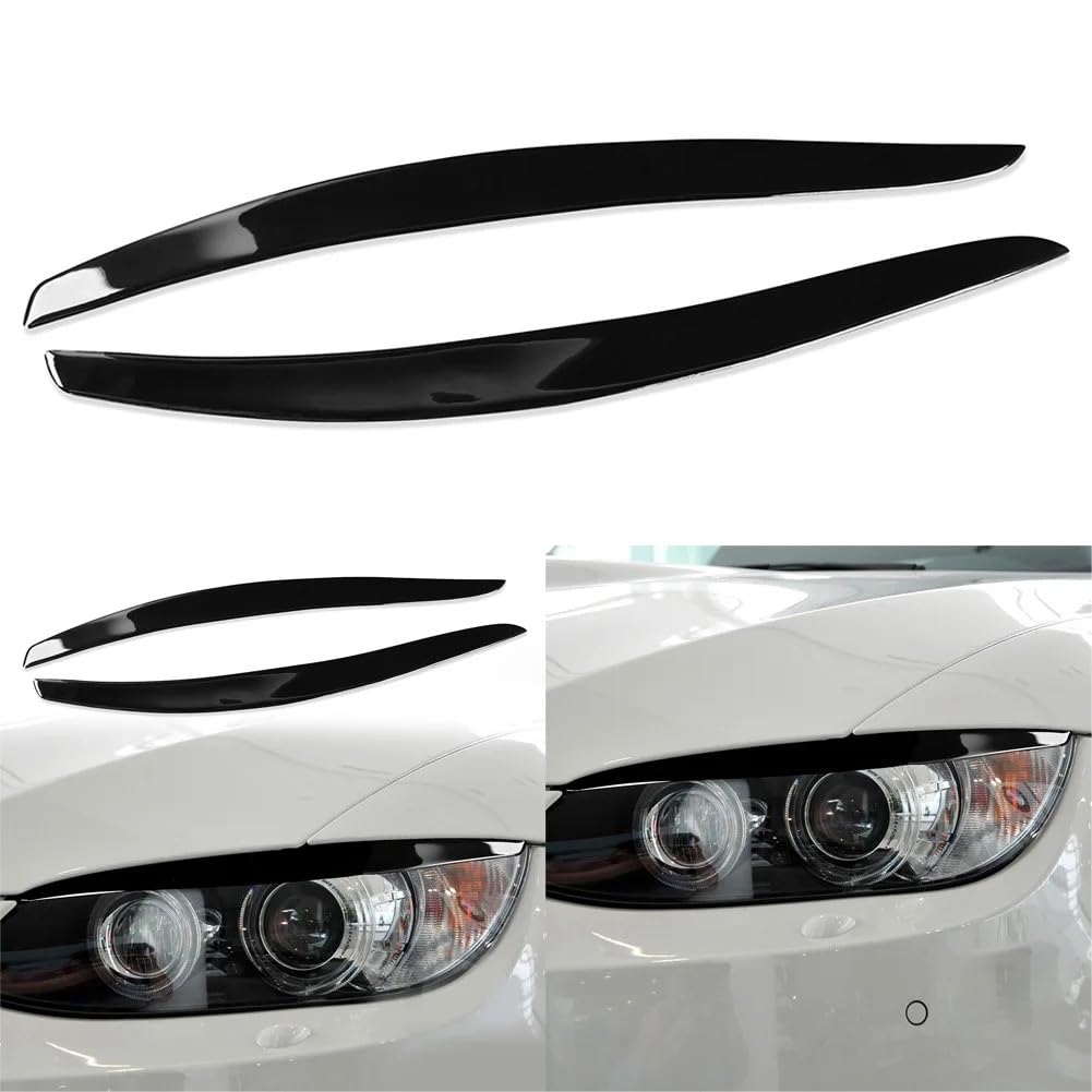 Finitura Per Sopracciglia Faro, CAXUMO 2 Pezzi, For BMW Auto Gloss Black Faro Palpebre Sopracciglio Trim Sinistra Destra, For BMW Serie 3 E92 E93 M3 2006-2012 Fibra Di Carbonio - 9