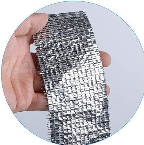 80 % reflektierendes Aluminett-Schatten-Tuch, wasserdichtes Sonnensegel, für Wohnwagen und Garten, 98 % UV-Schutz, rechteckig (Silber, 1 x 3 m und 2 x 3 m)
