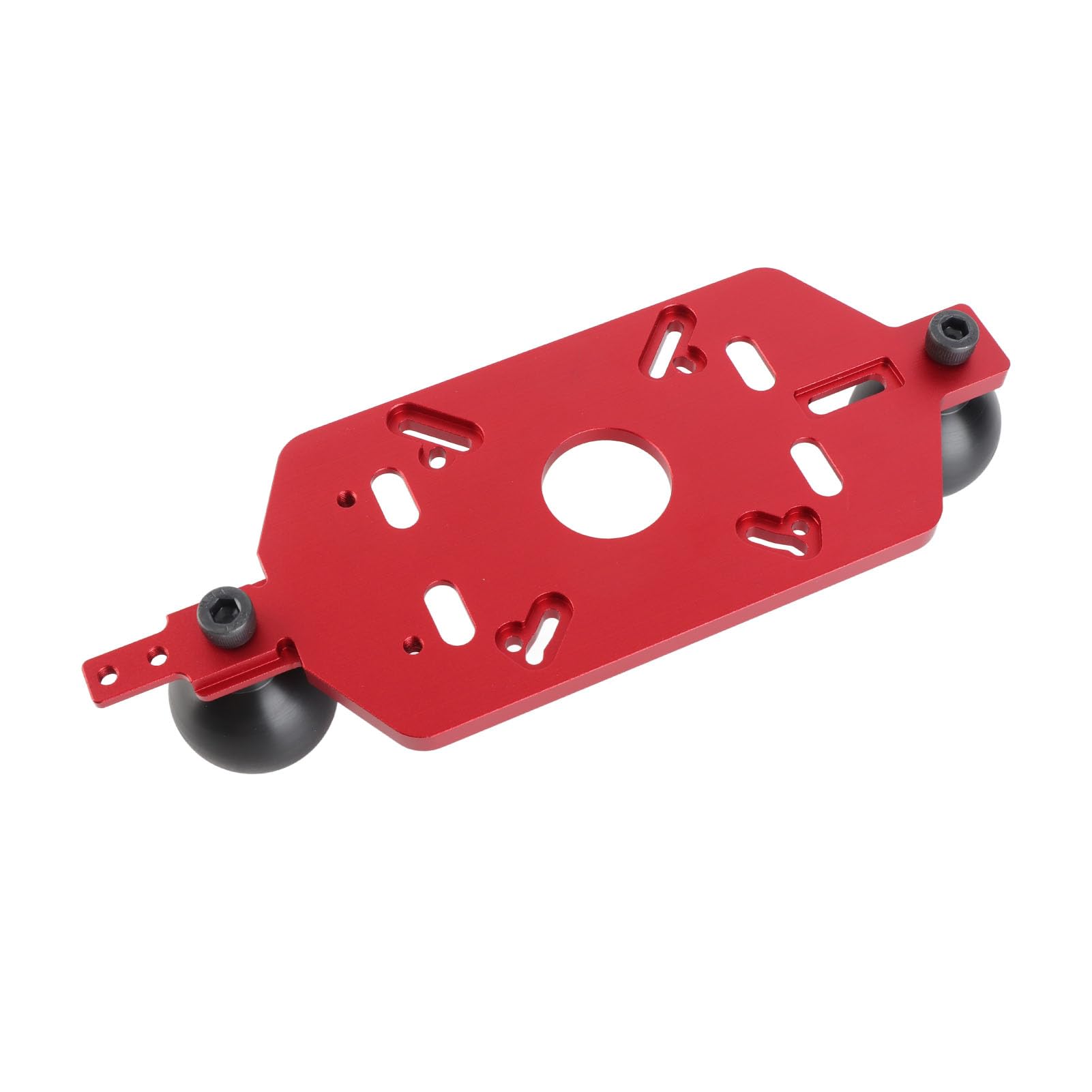 Base de enrutador, placa Base de guía de enrutador de aleación de aluminio Universal con mango doble para ranurado de fresado de recorte de madera
