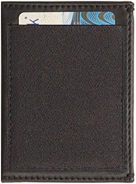 slimJIMMY Slim Wallet with Expanding Card Holder (Black Leather Black Stitch)