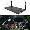 Bosmutus Multi-Purpose Tailgate Table Rear Foldable Back Shelf Compatible with Jeep Wrangler TJ JK JKU 1996-2017 2/4 Door Rubicon Sahara Sport Accessories 75lbs/34kg Load Capacity【Aluminum Alloy 】