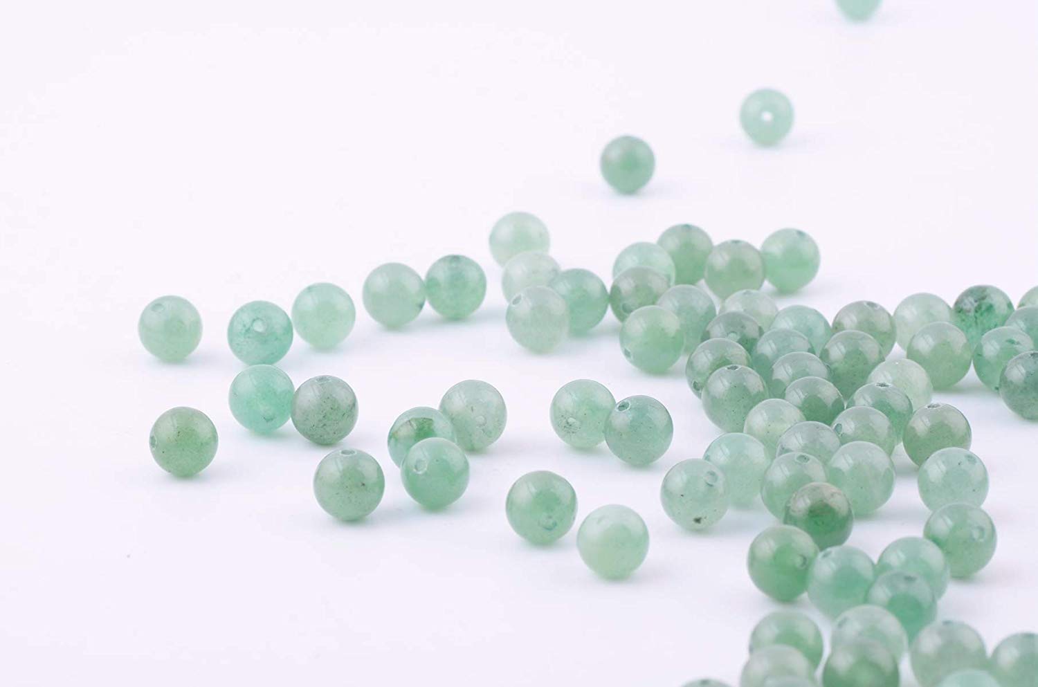 Perles En Pierre Naturelle En Aventurine Verte Mate En 8 Mm – Les