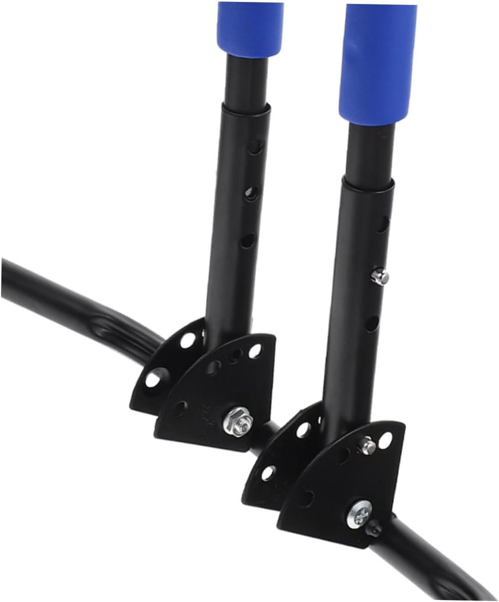 Ciieeo 2pcs Bike Kickstand Foldable Floor Stand Blue Bike Mount Parking Rack for Indoor Garage Storage Heavy Duty Metal Balance Support Accessory