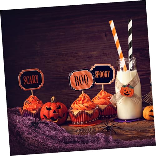 VALICLUD set 100 pitillos de papel kraft para Halloween miniatura 5