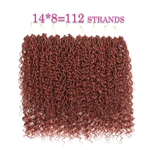 Image of Goddess Faux Locs Crochet Hair for Black Women, Long Boho Style Locs Braids