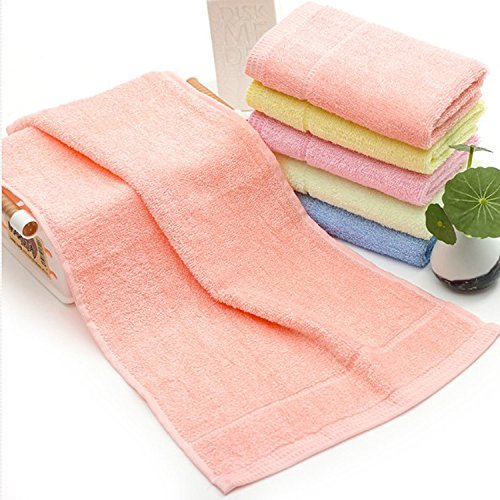 yupt personalidad cómodo suave toallas de baño, 25*50Cm, Naranja