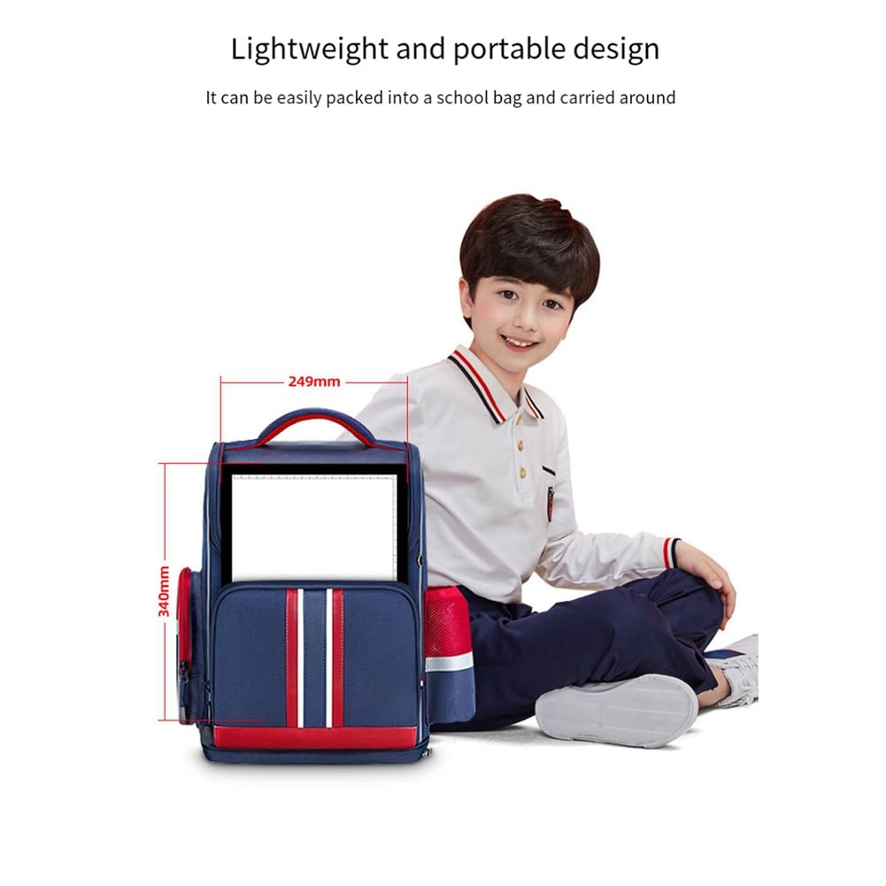 Lwaviwer Tappetino per tavolo da disegno A4, batteria al litio, copia luminosa a LED, vassoio da disegno, piattaforma di copia e scrittura, protezione degli occhi semplice