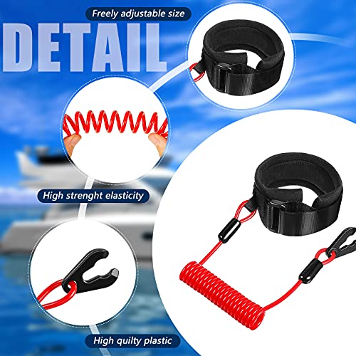 Cuerda de seguridad Stop Kill interruptor de parada de emergencia motor fuera de borda barcos 3