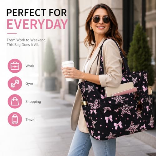 Image of LEDAOU Large Beach Bag Women Waterproof Sandproof Zipper Beach Tote Pool Bag for Swim Gym Grocery Travel with Wet Pocket
