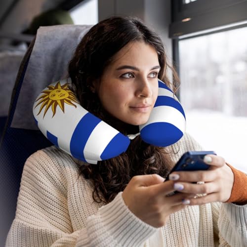 Almohada de viaje espuma memoria tamaño U lavable miniatura 5