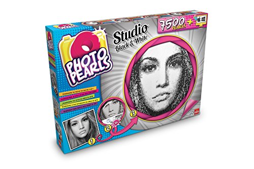 PhotoPearls - 7500 Black & White, Juego para Crear mosaicos con Rejilla (Goliath 35886006)