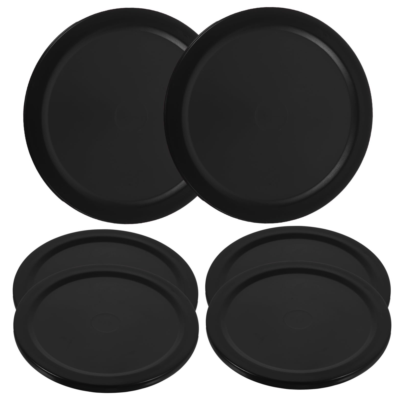 VICASKY 5pcs En Hockey Pucks Air Hockey Game Supplies Indoor Hockey Pucks Replacement for Hockey Table 64mm Black Mini Hockey Accessories