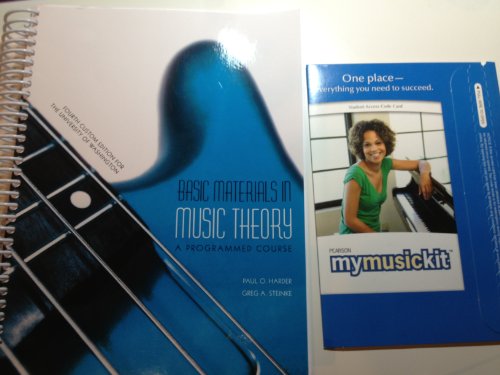 Basic Materials in Music Theory: A Programmed C... 1256845841 Book Cover
