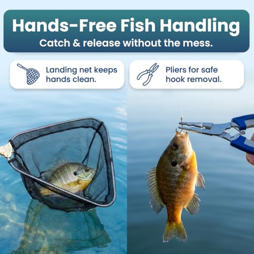 Kids Fishing Pole & Tackle Box Kit - Complete Beginner Set, Ages 4-12 - image 5